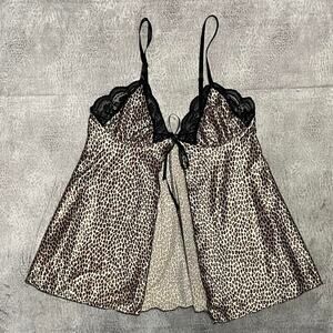 Y2k dbf leopard adjustable babydoll